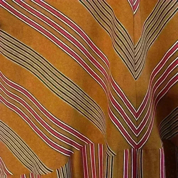 Roolee Orange Short Sleeve Stripped Jumpsuit Size XXL NEW - Picture 8 of 11